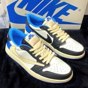 Travis Scott X Air Jordan 1 Low Fragment Design